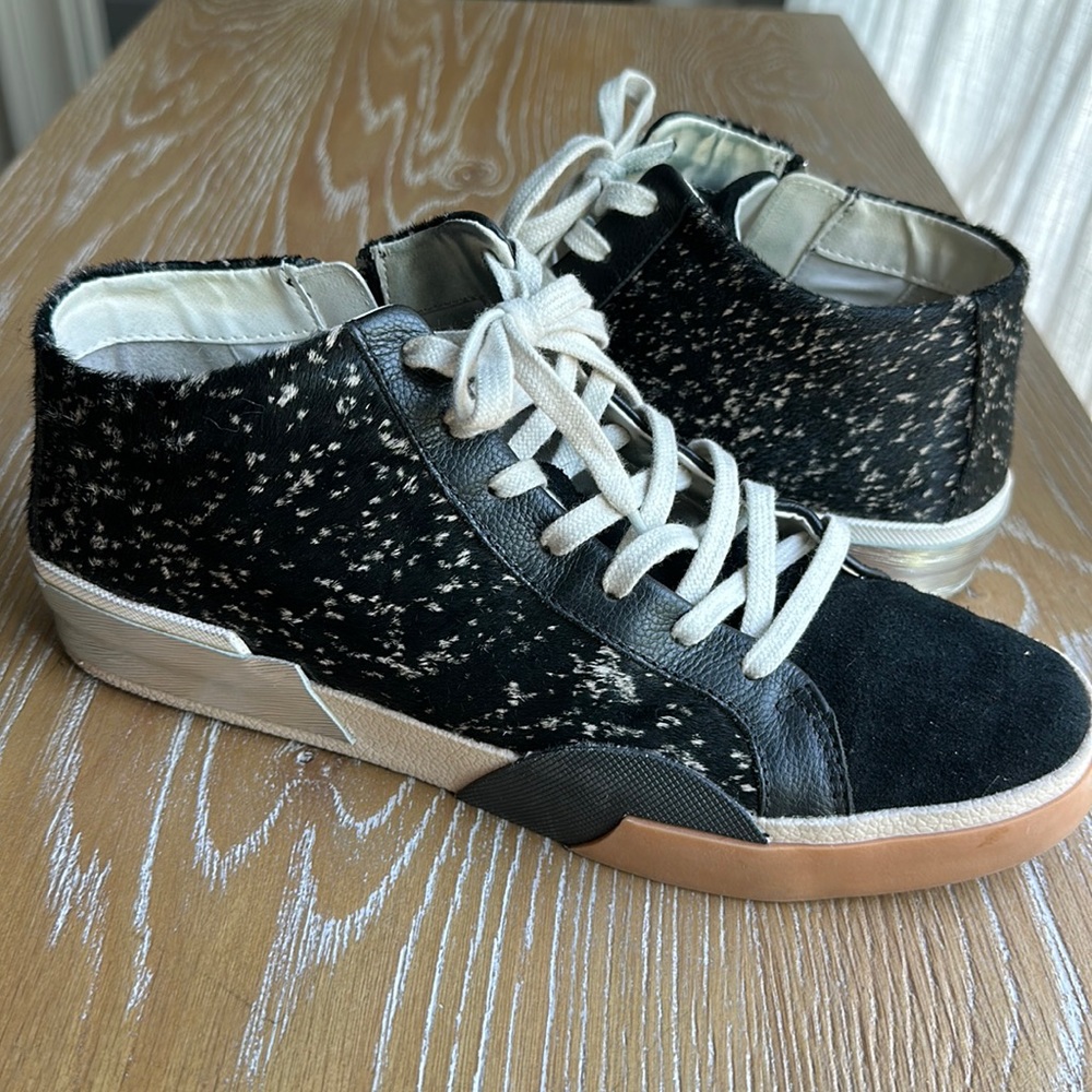Dolce vita speckled calf hair high top - size 11